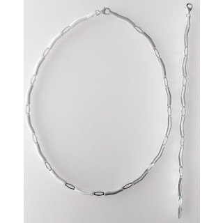 S70100 - Silber Collier-Armband