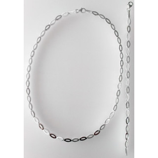 S70300 - Silber Collier-Armband