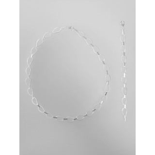 S72100 - Silber Collier-Armband