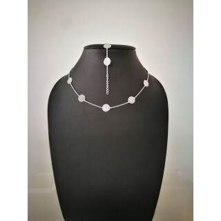 Silberkette - 53100 - Mandala Kette -Silber Kollier