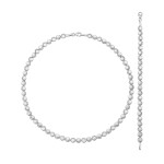 S57000 Silber Collier-Armband