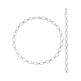 S57100 Silber Collier-Armband