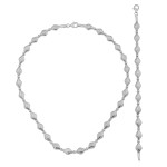 S57200 Silber Collier-Armband