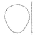 S57300 Silber Collier-Armband