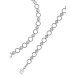 T58300-Silber Collier-Armband poliert