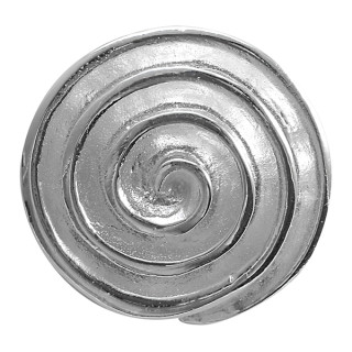 Spirale - Silber Anhänger plain - mattiert/poliert