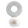 Perle mit Kreis - Silber Perlenanhänger - gebürstet/poliert