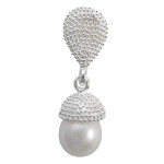 Perle Nusseiche - Silber Perlenanhänger -...