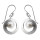 Perle - Silber Perlenohrringe - geb&uuml;rstet/poliert