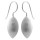 Ohrh&auml;nger Zapfen - Silber Ohrringe plain - mattiert