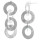 Ohrring Vintage - Silber Ohrringe plain - geb&uuml;rstet