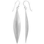 Ohrhänger gewölbt - Silber Ohrringe plain -...