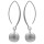 Kugelhänger - Silber Ohrringe plain - mattiert
