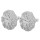 Ohring Blütenstaub - Silber Ohrstecker plain - poliert
