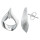 Euphor - Silber Ohrringe plain - gebürstet/poliert