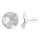 Trepto - Silber Ohrringe plain - geb&uuml;rstet/poliert