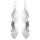 Diospy - Silber Ohrringe plain - mattiert/poliert