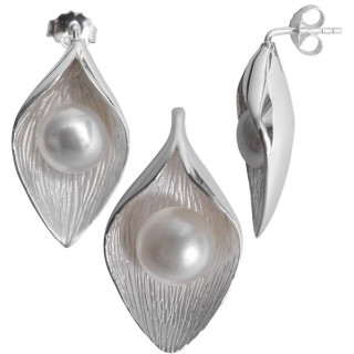Petraea - Silber Set Perle - poliert