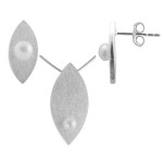 Tanacetum  - Silber Set Perle - gebürstet/poliert