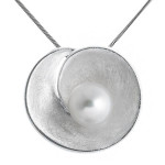 Minuartia - Silber Perlenanhänger - gebürstet
