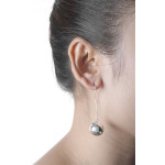Bart - Silber Ohrringe plain - poliert - 16 mm