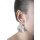 Bonnie - Silber Ohrringe plain - gebürstet