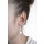 Bilis - Ohrring - gebürstet - Silber Ohrringe plain - gebürstet
