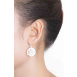 Arun - Silber Ohrringe plain - gebürstet