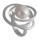 Silberring mit Perle - gebürstet - RPP17634