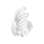 Plain-Silberring - plain - Mattiert und Poliert - R7806