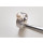 Plain-Silberring - mit Perle - Gebürstet mit Süßwasser Perle - RP7638