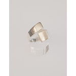 Silberring plain - Mattiert und Poliert - R7775