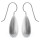  Ohrh&auml;nger Zapfen - Silber Ohrringe plain - mattiert