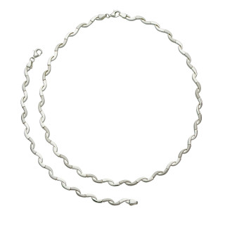 S20000-Silber Collier-Armband