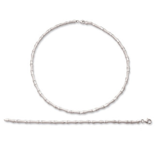 S18000-Silber Collier-Armband
