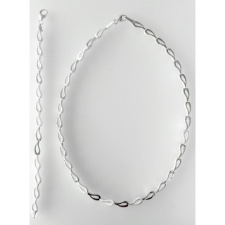 S52300 - Silber Collier-Armband