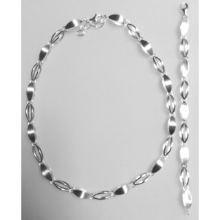 S91100 - Silber Collier-Armband